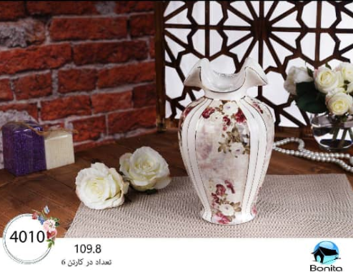 تصویر گلدان طرح دار  بونیتا  bonita 4010 