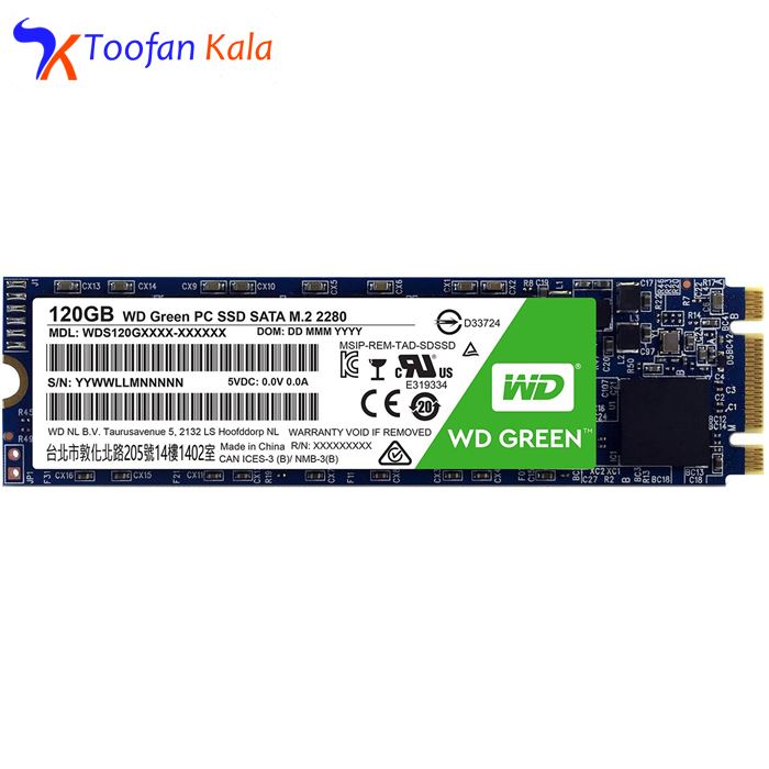 تصویر Western Digital GREEN WDS120G1G0B SSD Drive - 120GB