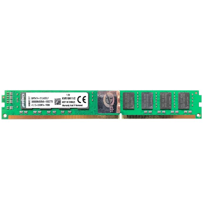 تصویر رم دسکتاپ کینگستون DDR3 تک کاناله 1600 مگاهرتز CL11 مدل KVR ظرفیت 2 گیگابایت