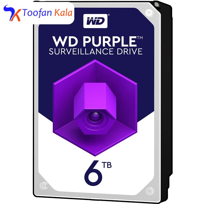 تصویر هارددیسک اینترنال وسترن دیجیتال مدل Purple WD60PURX ظرفیت 6 ترابایت
